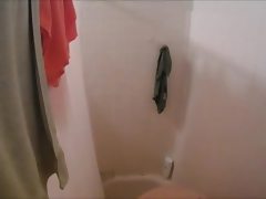 Shy bbw hidden camera shower